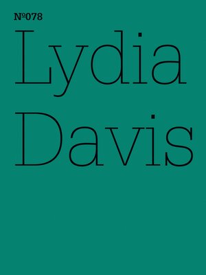 cover image of Lydia Davis